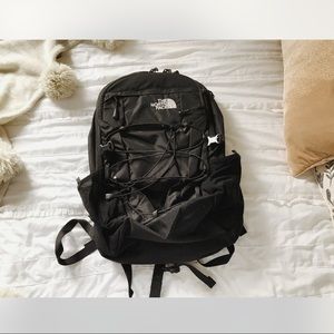 North Face black backpack
